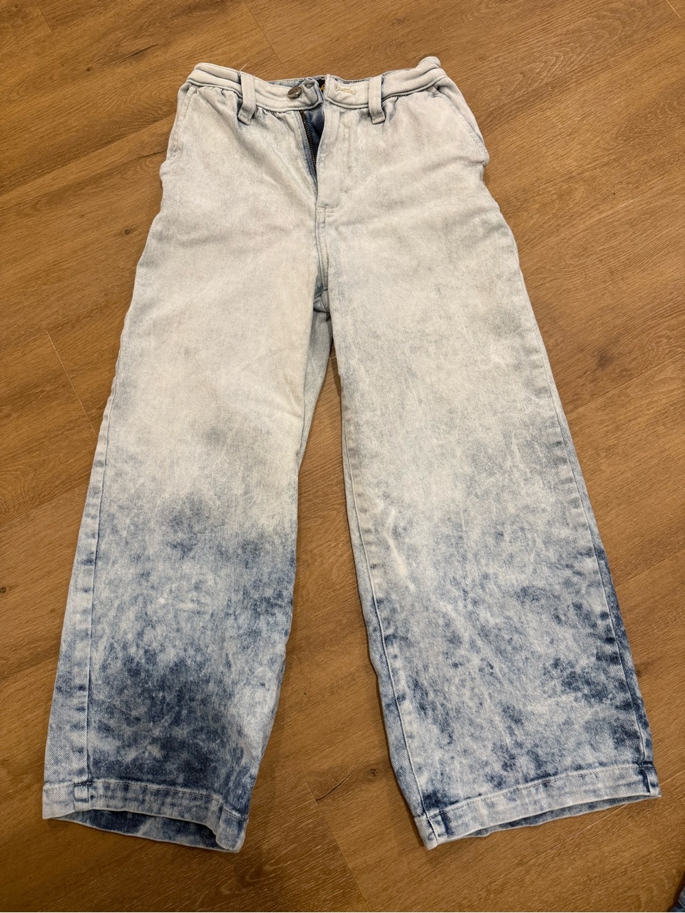 Lee Acid-Wash Wide Leg Jeans - Blue Ombre